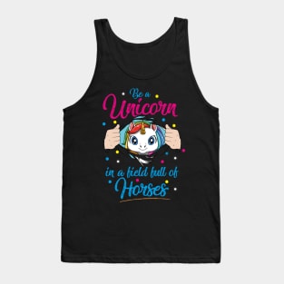 Cute Unicorn Funny Saying Pretty Rainbow Colors Fairytale Tank Top